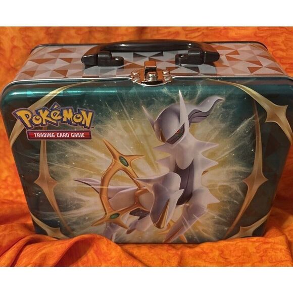 Nintendo Other - Pokemon Chest Lunchbox Tin - Arceus + Collectors Stickers + Notebook + Card Book